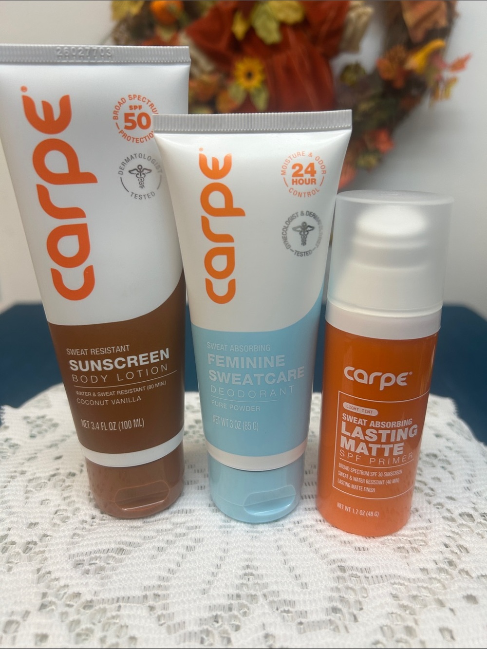 Carpe Women’s Sweat-Resistant Suncare Trio